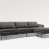 acheter Canapé d'angle velours 3 brown Tournelles - 310x87x84cm - FRANCE CANAPÉ ®