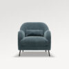 acheter Fauteuil tissu chenille 12 midnight blue Annecy - 82x91x85cm - FRANCE CANAPÉ ®