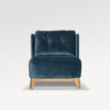 acheter Fauteuil velours 12 navy blue Aurillac - 71x74x78cm - FRANCE CANAPÉ ®