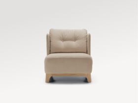 acheter Fauteuil velours 2 (245) l.beige Aurillac - 71x74x78cm - FRANCE CANAPÉ ®