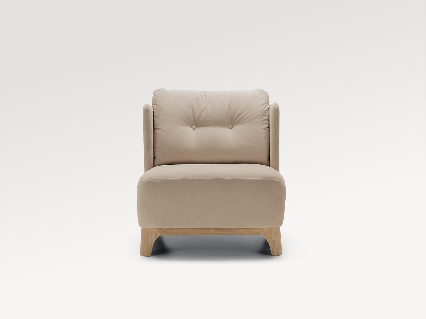 acheter Fauteuil velours 2 (245) l.beige Aurillac - 71x74x78cm - FRANCE CANAPÉ ®