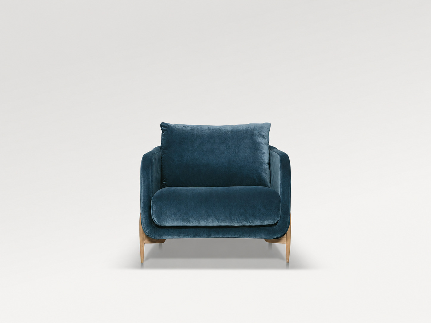acheter Fauteuil velours 12 navy blue Carnavalet (coussins placés) - 80x91x84cm - FRANCE CANAPÉ ®