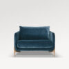 acheter Fauteuil velours 12 navy blue Carnavalet (coussins placés) - 80x91x84cm - FRANCE CANAPÉ ®