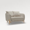 acheter Fauteuil tissu chenille 4 (0809-321866) nature Carnavalet (coussins placés) - 80x91x84cm - FRANCE CANAPÉ ®