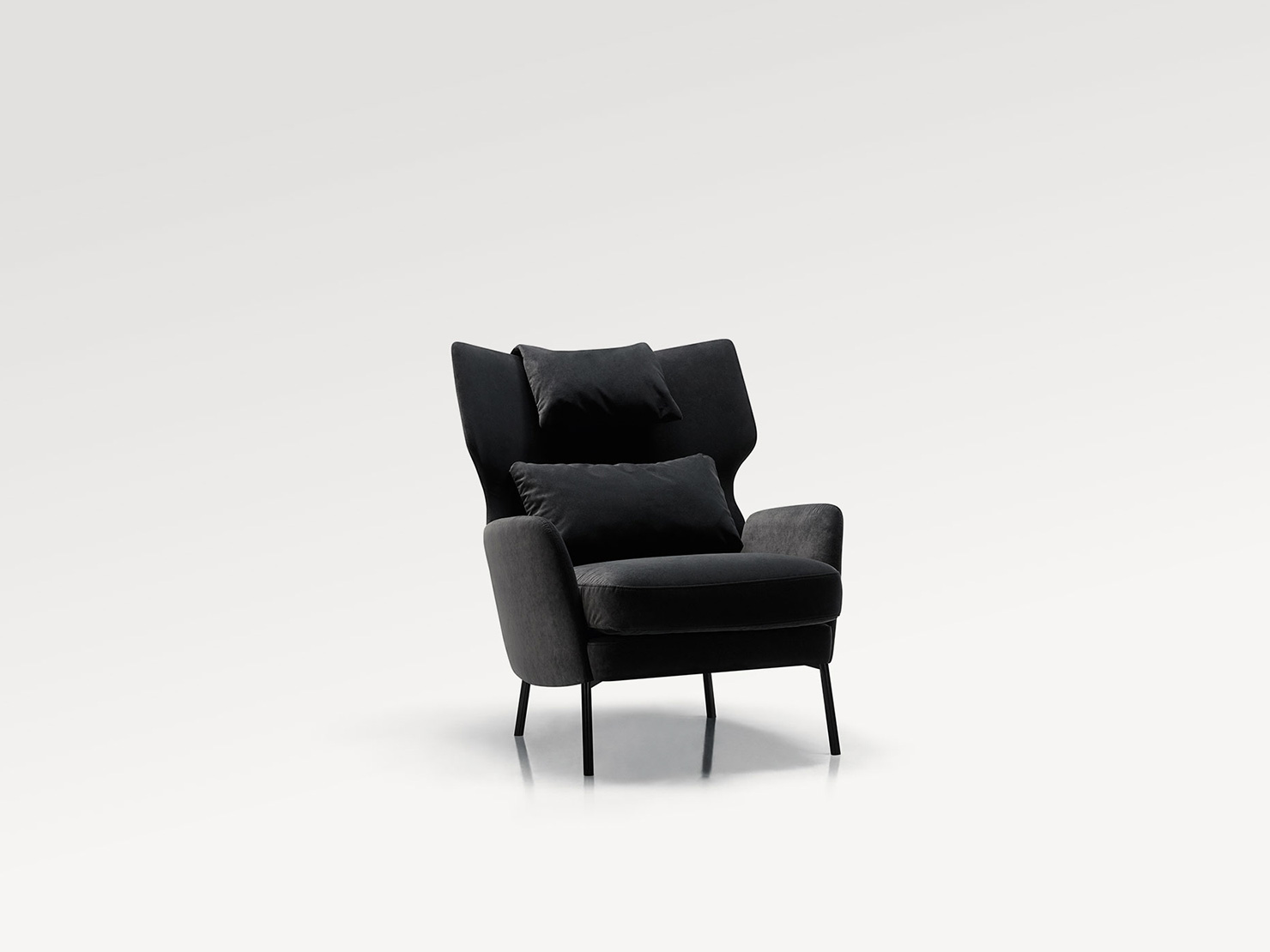 acheter Fauteuil velours 6 antracite Garibaldi - 79x93x93cm - FRANCE CANAPÉ ®