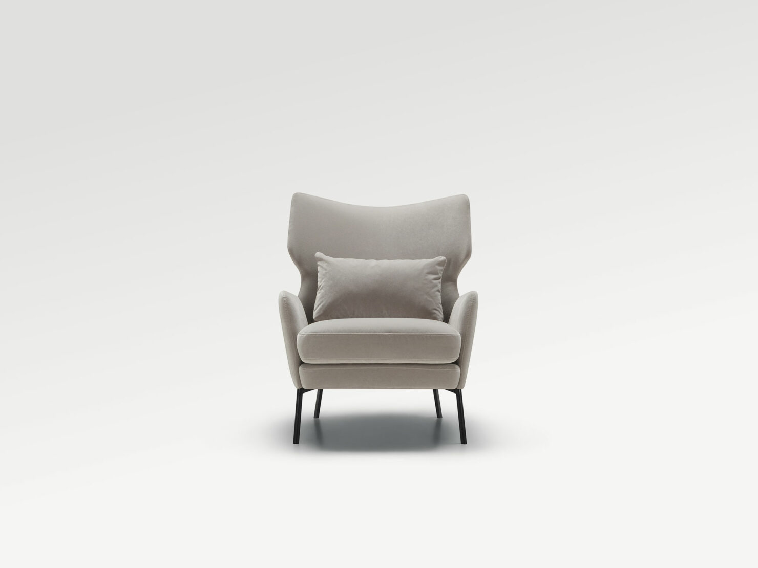 acheter Fauteuil velours 4 l.grey Garibaldi - 79x93x93cm - FRANCE CANAPÉ ®