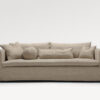 acheter Canapé 3 places tissu uni 2 (aog) beige Lacanau - 230X107X84cm - FRANCE CANAPÉ ®