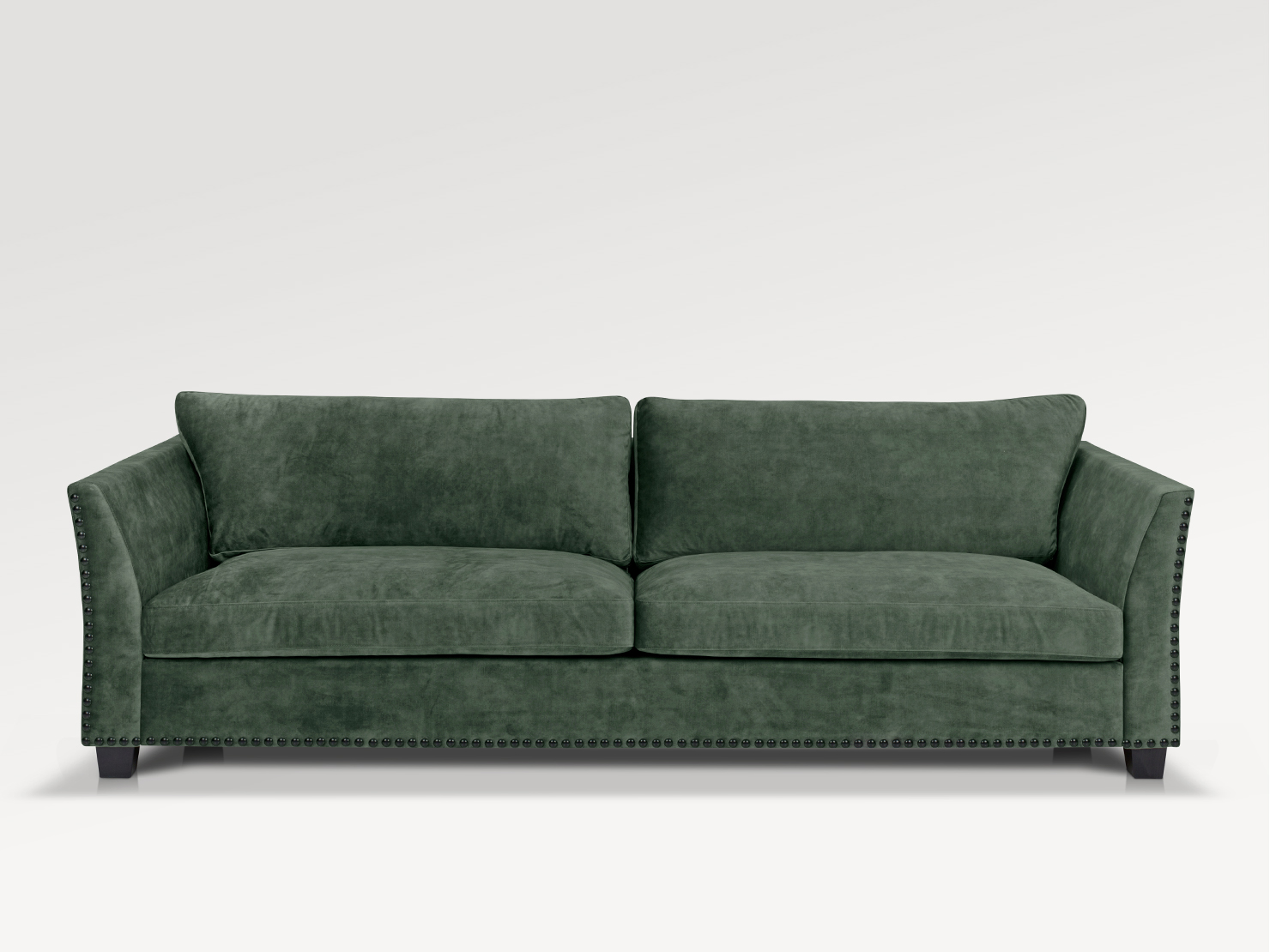acheter Canapé 3 places velours 350/70 DARK GREEN La Muette - 215x102x88cm - FRANCE CANAPÉ ®