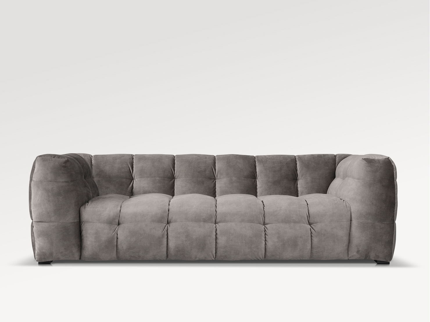 acheter Canapé 3 places velours 334/37 brown Marly - 236x105x68cm - FRANCE CANAPÉ ®