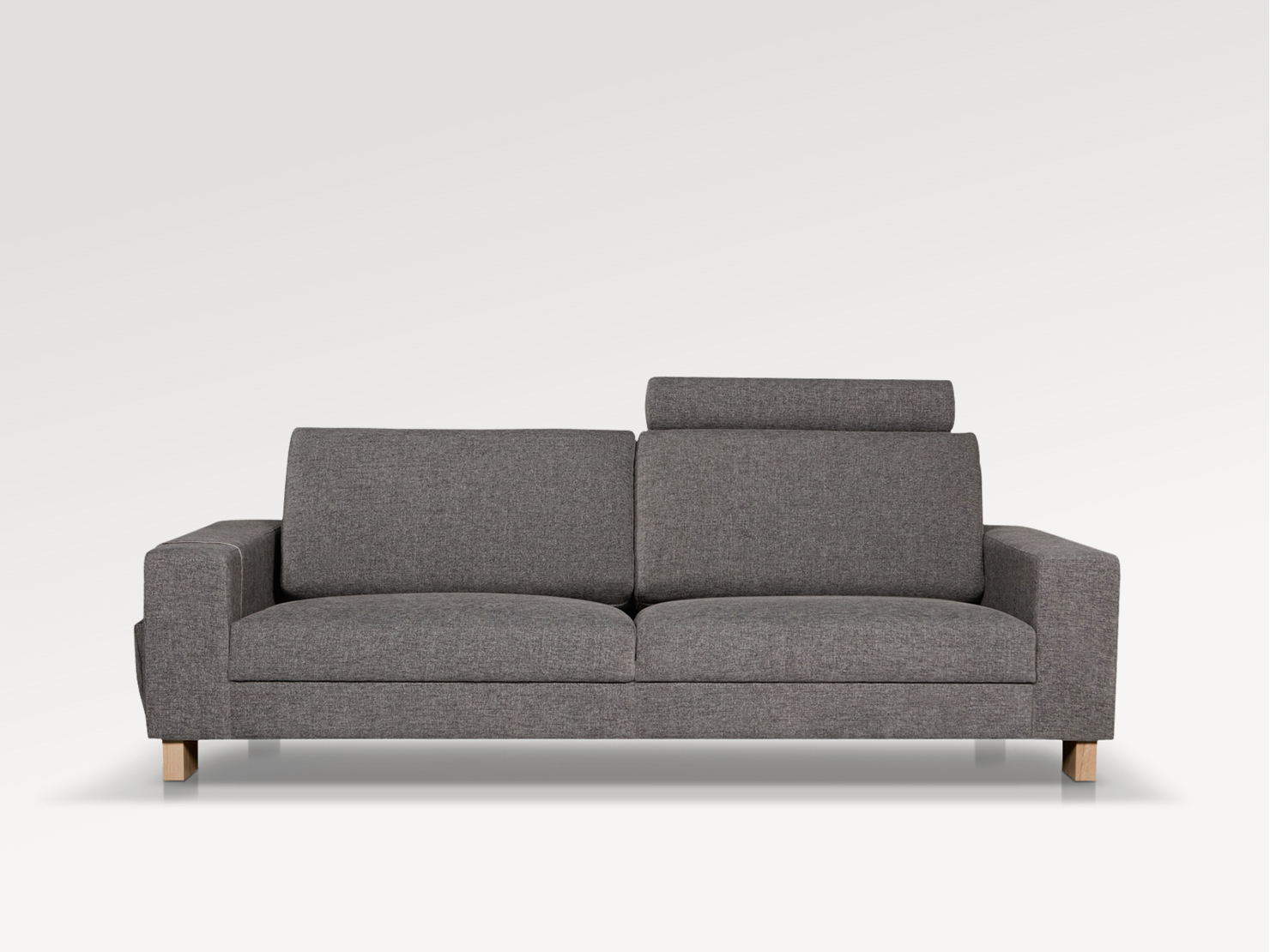 acheter Canapé 3 places tissu texturé 6 (j7bt) grey Monte-Carlo 90 - 220x102x78cm - FRANCE CANAPÉ ®