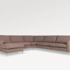 acheter Canapé d'angle tissu uni 2990 powder pink Monte-Carlo 90 - 310x182cm - FRANCE CANAPÉ ®