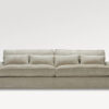 acheter Canapé 4 places tissu texturé 2 (O2101-345627) grey-beige  Odeon - 271x126x80cm - FRANCE CANAPÉ ®