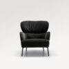 acheter Fauteuil velours 6 antracite Rouen - 79x86x92cm - FRANCE CANAPÉ ®