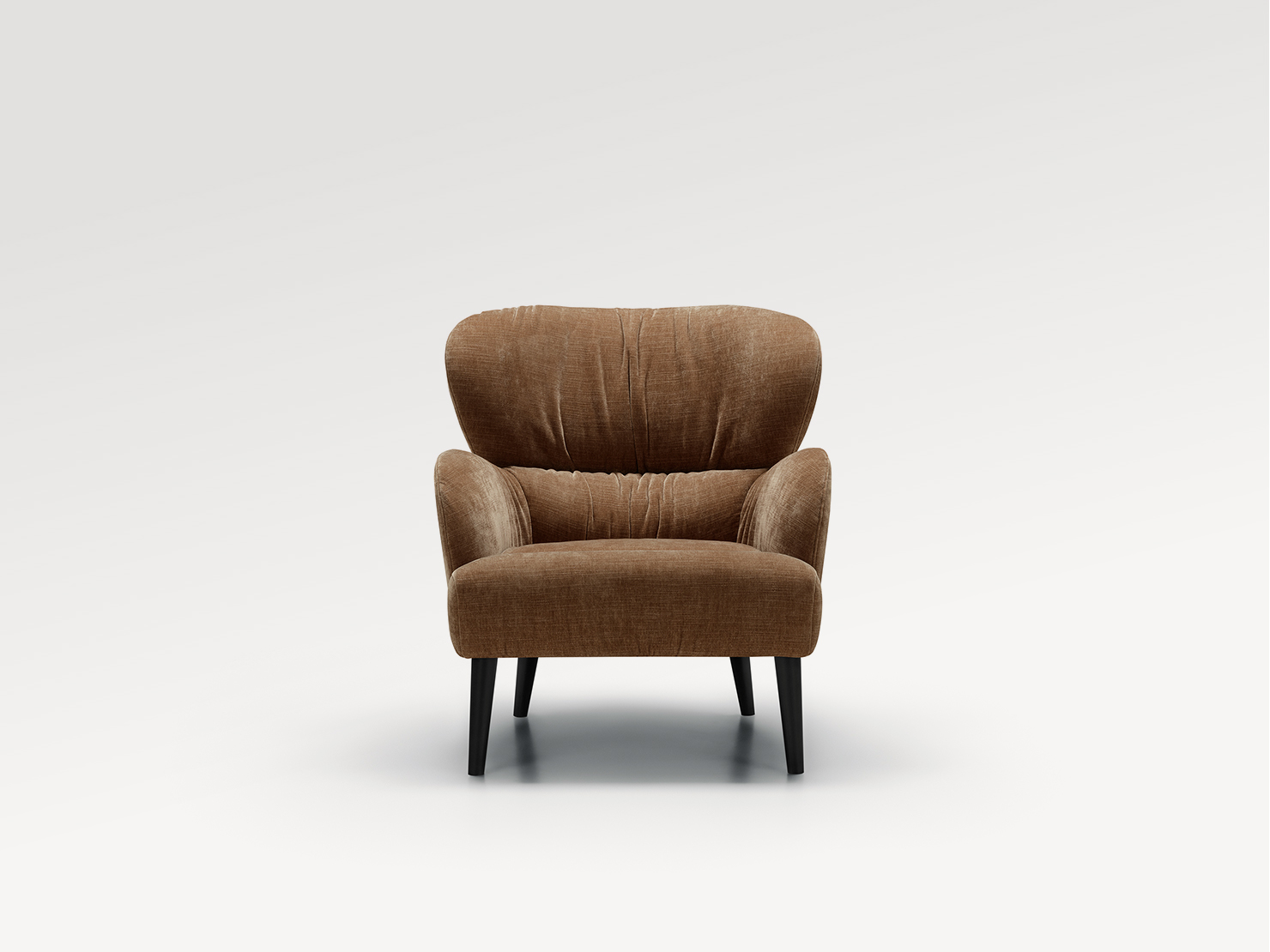 acheter Fauteuil tissu chenille marron Rouen - 79x86x92cm - FRANCE CANAPÉ ®