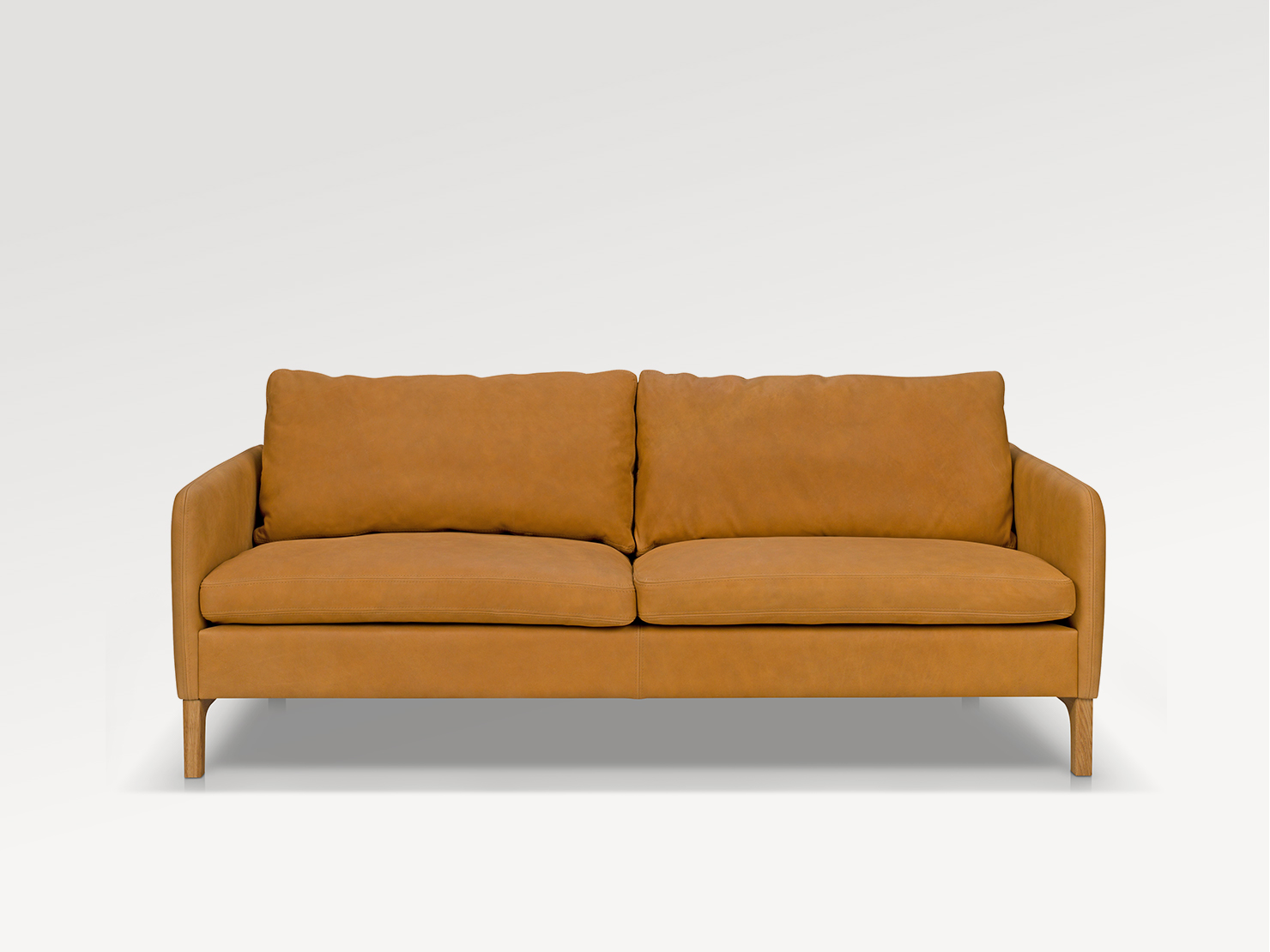 acheter Canapé 3 places cuir 90/ LIGHT BROWN SABLONS - 205x87x81cm - FRANCE CANAPÉ ®