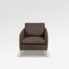 acheter Fauteuil cuir 90/ DARK BROWN SABLONS - 79x87x81cm - FRANCE CANAPÉ ®