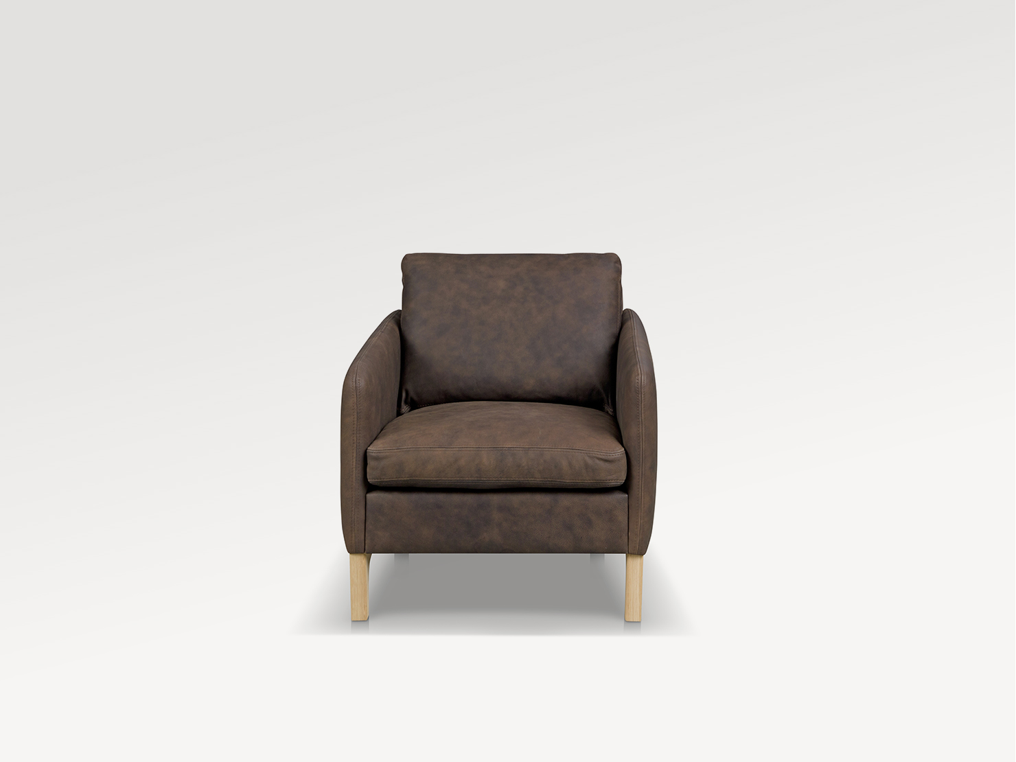 acheter Fauteuil cuir 90/ DARK BROWN SABLONS - 79x87x81cm - FRANCE CANAPÉ ®