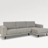 acheter Canapé d'angle velours 534/60 Crème TOULOUSE - 292x91.5/149x82cm - FRANCE CANAPÉ ®