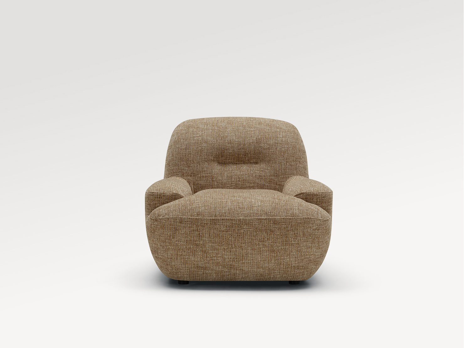 acheter Fauteuil tissu chenille 2 teddy brown URVILLE - 88x80x74cm - FRANCE CANAPÉ ®