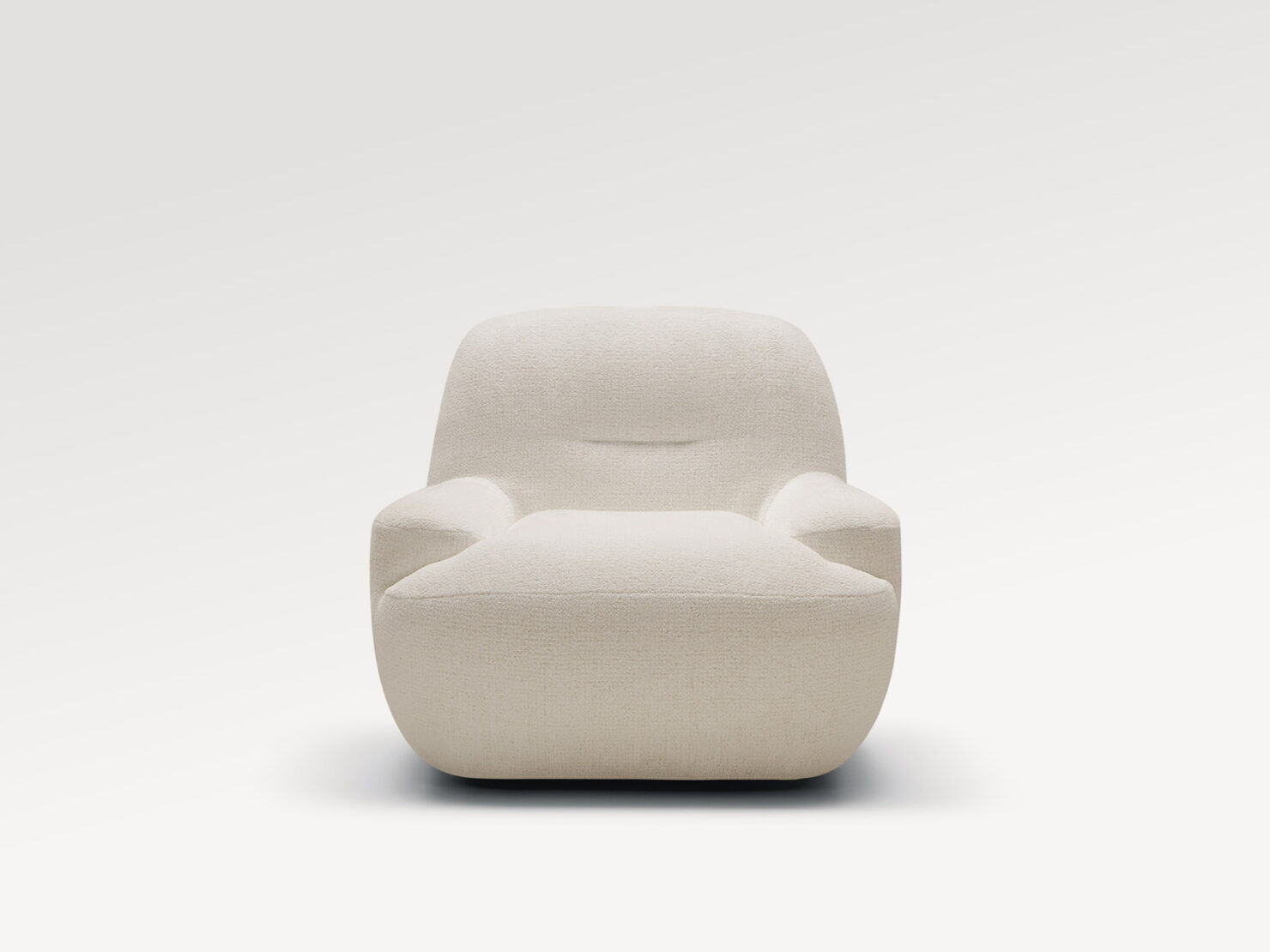 acheter Fauteuil tissu chenille 1 off-white URVILLE - 88x80x74cm - FRANCE CANAPÉ ®