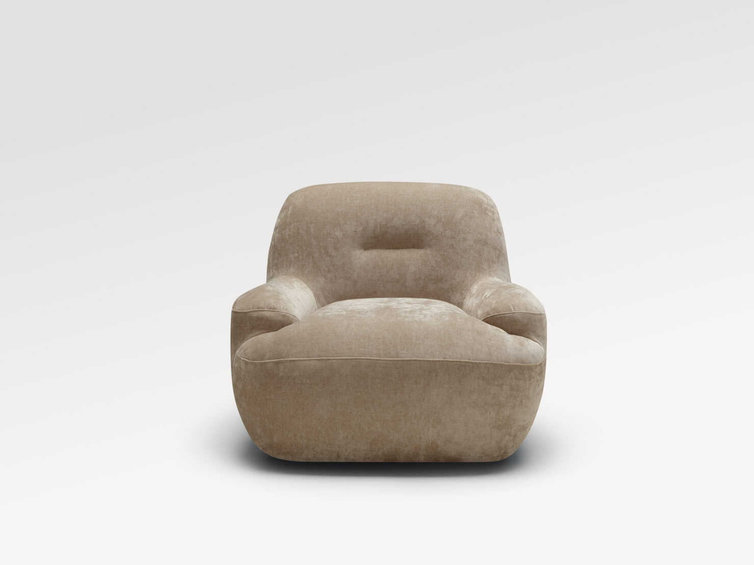acheter Fauteuil tissu chenille 2 cold beige URVILLE - 88x80x74cm - FRANCE CANAPÉ ®
