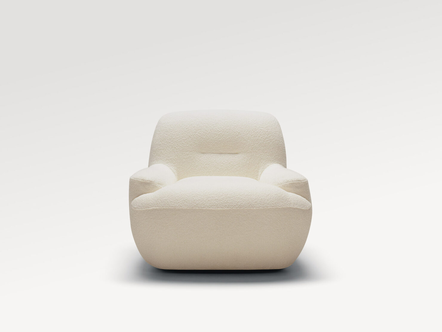acheter Fauteuil tissu bouclette 1 (20/847) off-white URVILLE - 88x80x74cm - FRANCE CANAPÉ ®