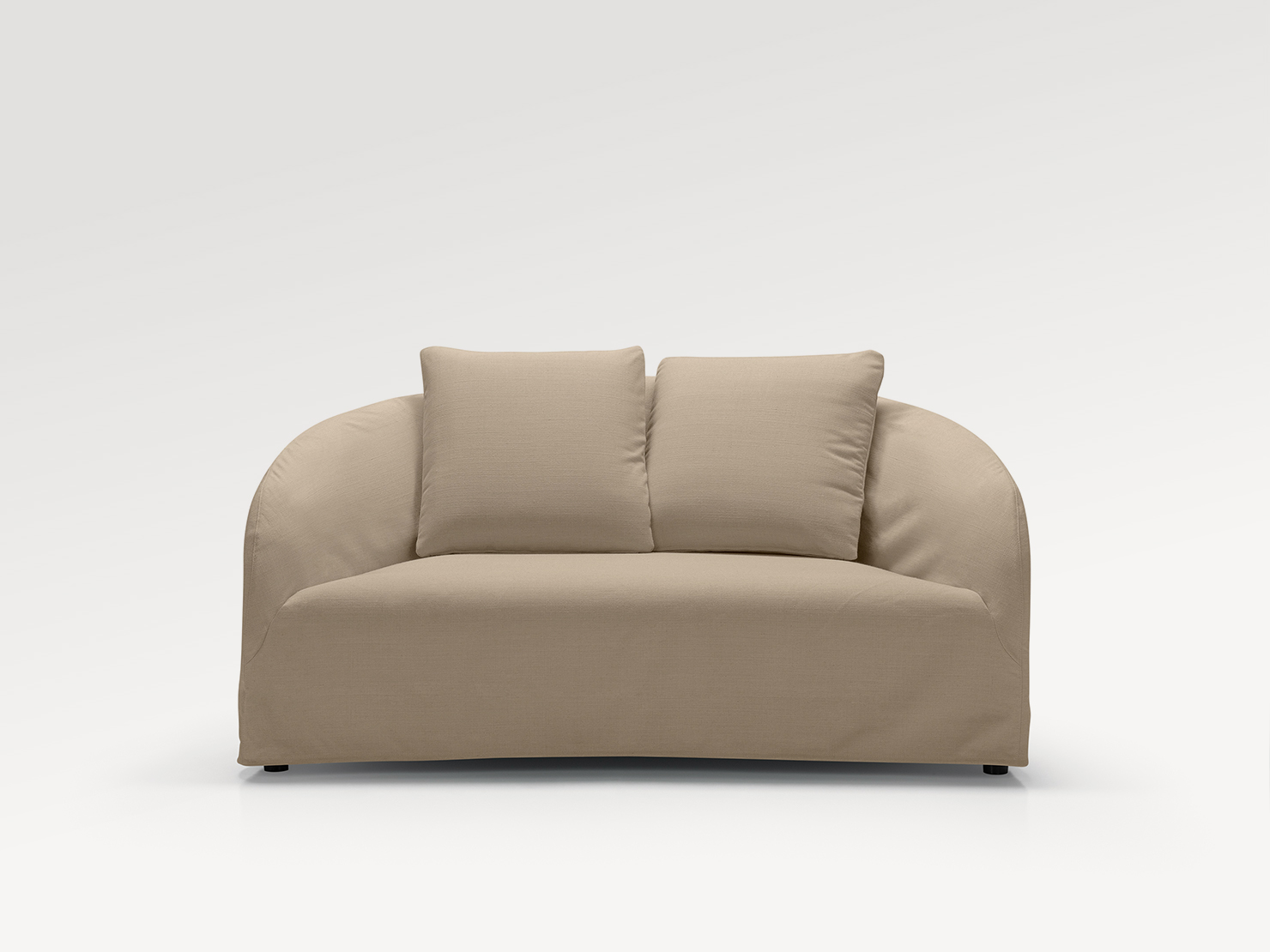 acheter Canapé 2 places outdoor  tissu uni beige Bonifacio - 160x98x81cm - FRANCE CANAPÉ ®