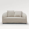 acheter Canapé 2 places outdoor tissu texturé blanc Bonifacio - 160x98x81cm - FRANCE CANAPÉ ®