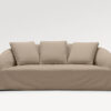 acheter Canapé 3 places outdoor tissu uni beige Bonifacio - 210x98x81cm - FRANCE CANAPÉ ®