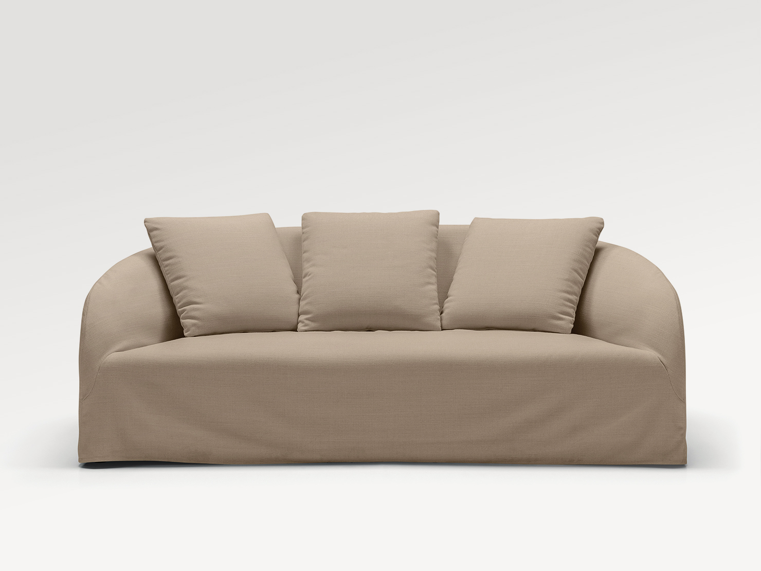 acheter Canapé 3 places outdoor tissu uni beige Bonifacio - 210x98x81cm - FRANCE CANAPÉ ®