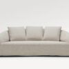 acheter Canapé 3 places outdoor tissu texturé blanc Bonifacio - 210x98x81cm - FRANCE CANAPÉ ®