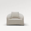 acheter Fauteuil outdoor tissu texturé blanc Bonifacio - 108x95x81cm - FRANCE CANAPÉ ®