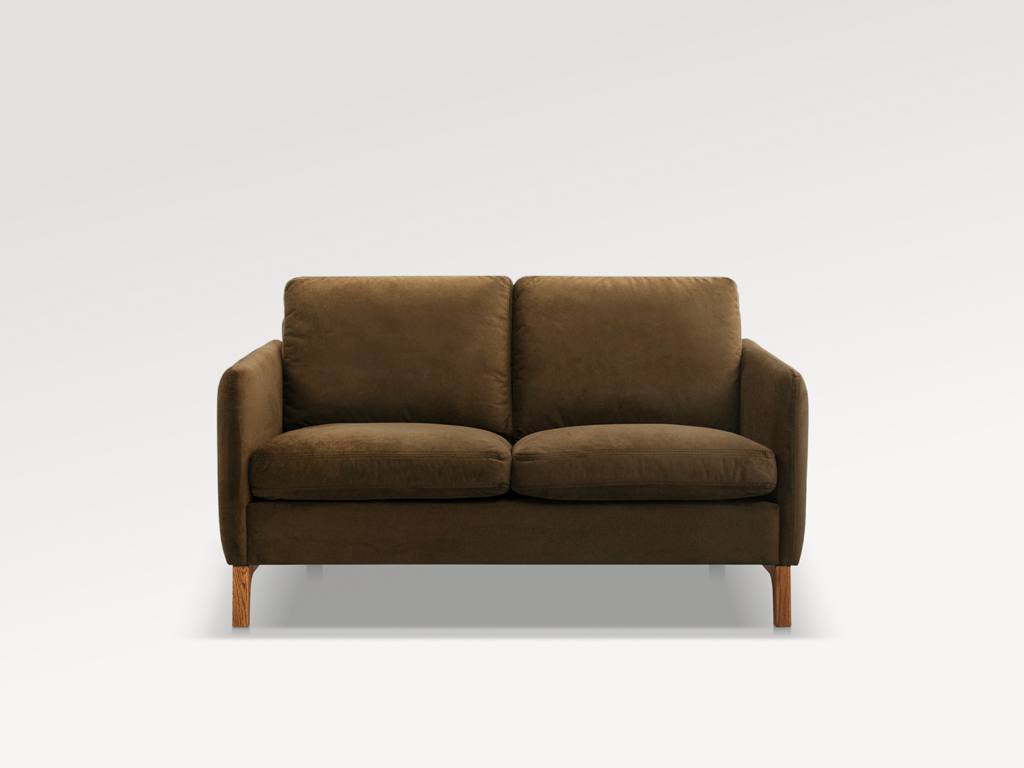 acheter Canapé 2 places velours 334/12 dark brown SABLONS - 142x87x81cm - FRANCE CANAPÉ ®