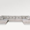 acheter Canapé d'angle tissu uni 1 (23) natur Belle ile - 456x235x85cm - FRANCE CANAPÉ ®