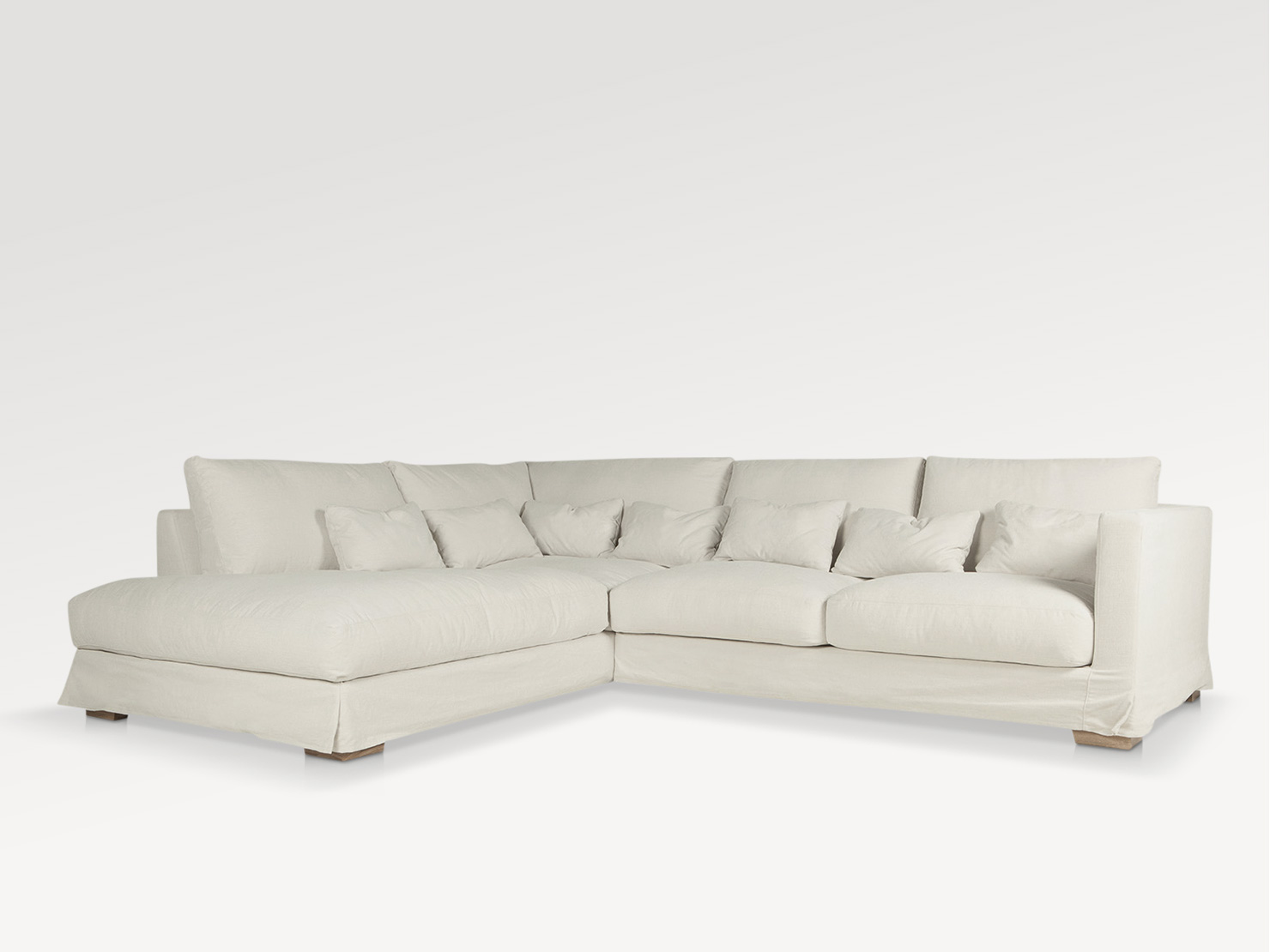 acheter Canapé d'angle  02 beige Belle ile - 296x235x85cm - FRANCE CANAPÉ ®