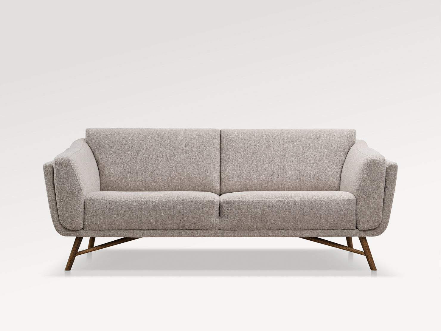 acheter Canapé 3 places tissu texturé 743/01 nature KERIEN - 230x91x80cm - FRANCE CANAPÉ ®