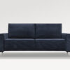 acheter Canapé 3 places velours côtelé 242 /21 DARK BLUE ORANGE - 196x94x87cm - FRANCE CANAPÉ ®