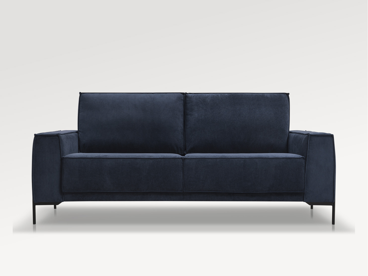 acheter Canapé 3 places velours côtelé 242 /21 DARK BLUE ORANGE - 196x94x87cm - FRANCE CANAPÉ ®