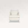 acheter Fauteuil tissu uni 1420 white Jayac - cm - FRANCE CANAPÉ ®