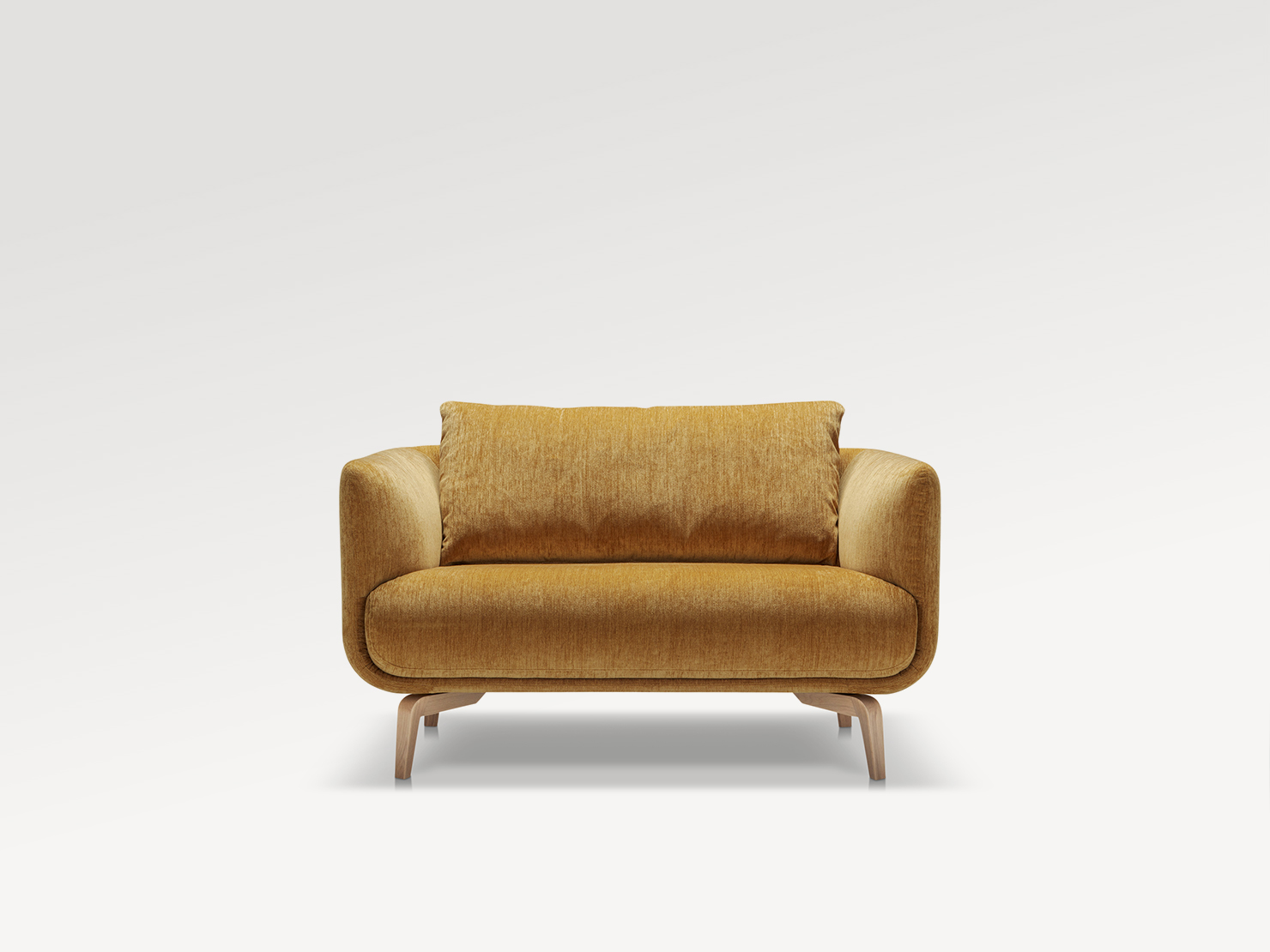 acheter Fauteuil tissu uni 4 (p322-4600-204) mustard MÉDAN - 131x91x82cm - FRANCE CANAPÉ ®