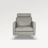 acheter Fauteuil velours 29 l.grey Menton - 81x92x82cm - FRANCE CANAPÉ ®