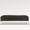 acheter Pouf cuir black Opera - 150x60x41cm - FRANCE CANAPÉ ®