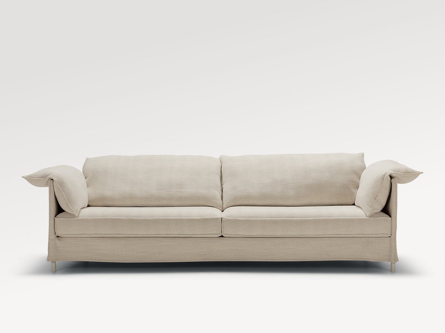 acheter Canapé 4 places outdoor tissu texturé blanc Porto-Vecchio - 245x85x90cm - FRANCE CANAPÉ ®