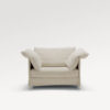 acheter Fauteuil outdoor tissu texturé blanc Porto-Vecchio - 105x80x90cm - FRANCE CANAPÉ ®