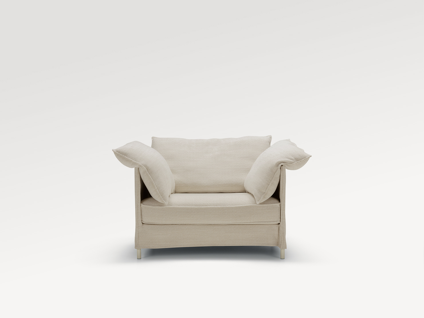 acheter Fauteuil outdoor tissu texturé blanc Porto-Vecchio - 105x80x90cm - FRANCE CANAPÉ ®
