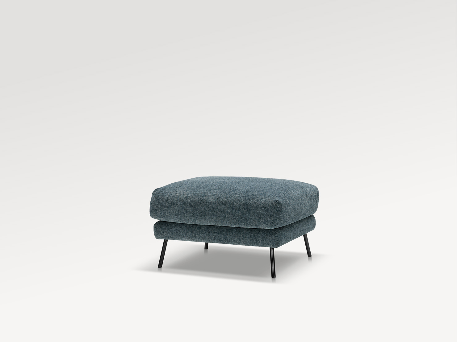 acheter Pouf tissu texturé 8 (j7l9) l.turquise Annecy - 70x70x43cm - FRANCE CANAPÉ ®