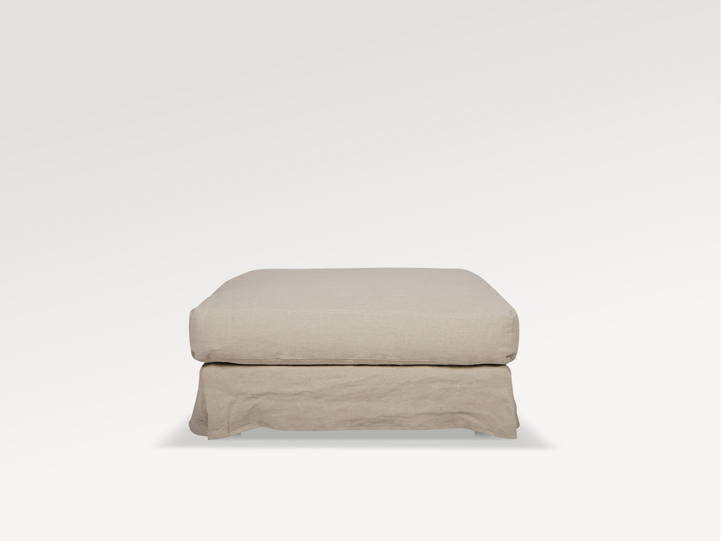 acheter Pouf tissu uni 1 (23) natur Belle ile - 122x92x44cm - FRANCE CANAPÉ ®