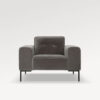 acheter Fauteuil velours 2003 d.grey Viennay - 102x93x77/43cm - FRANCE CANAPÉ ®