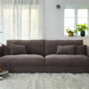 acheter Canapé 3 places tissu chenille 1 (0817-324032) brown Belle ile - 236x110x85cm - FRANCE CANAPÉ ®