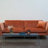 acheter Canapé 3 places tissu chenille 6 (g3eabk) orange Poitiers (90) - 220x102x80cm - FRANCE CANAPÉ ®